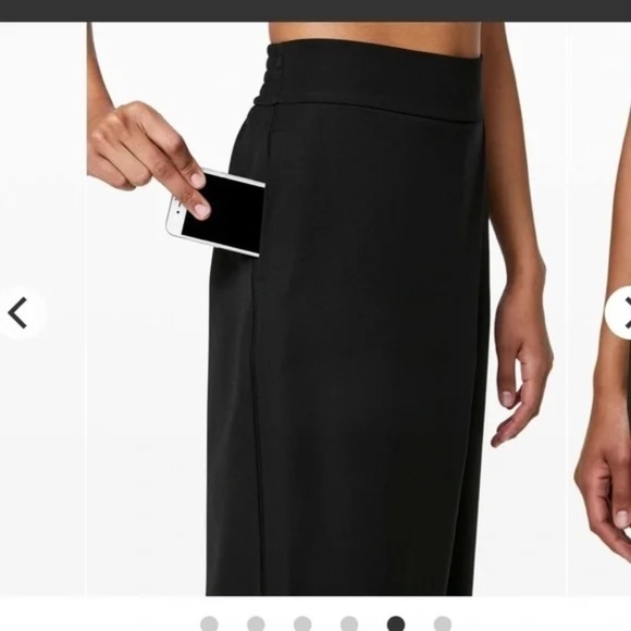 Lululemon With The Flow Pants Black 6 - Picture 9 of 9